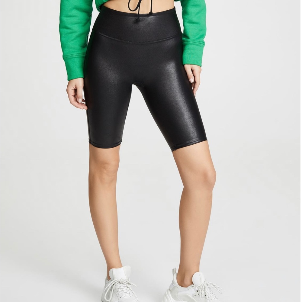 Spank Faux leather shorts size small